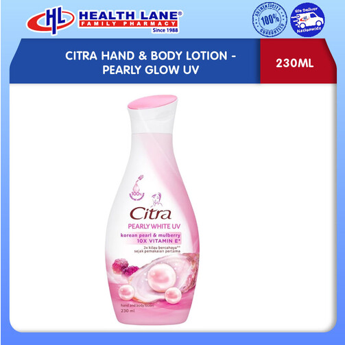 CITRA HAND & BODY LOSYEN 210ML- PEARLY GLOW UV